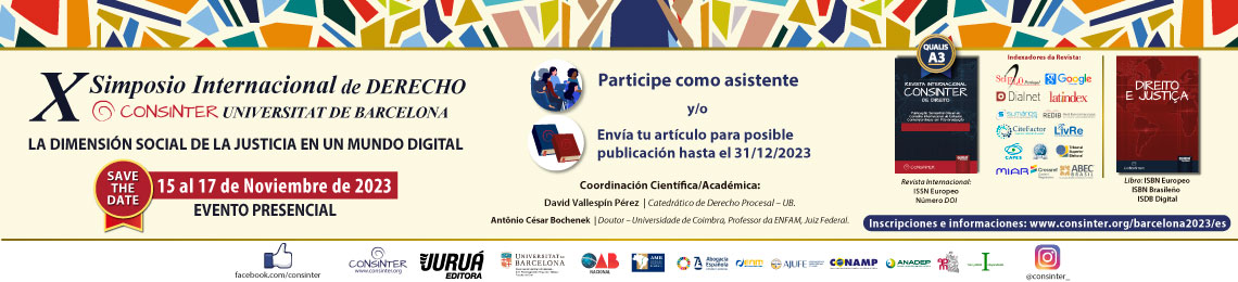 XI Simposio Internacional de Derecho CONSINTER - Universit de Barcelona