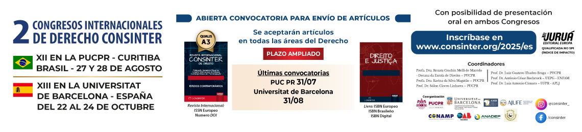 Simposio Internacional de Derecho CONSINTER - Save the Date
