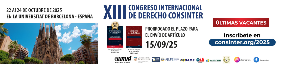 XIII Simposio Internacional de Derecho CONSINTER - Universitat de Barcelona